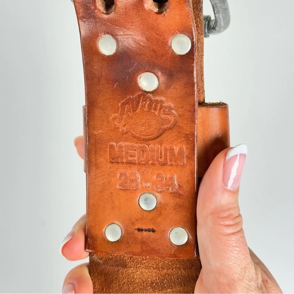 Men's Distressed Tan Leather Belt